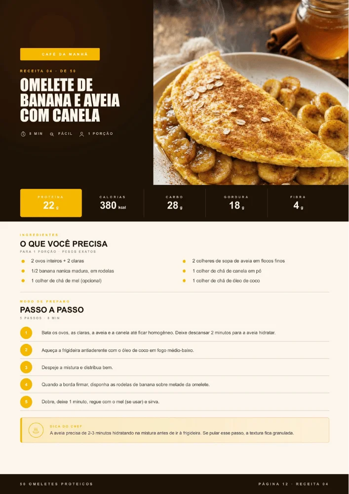 Amostra de omelete proteico recheado 7